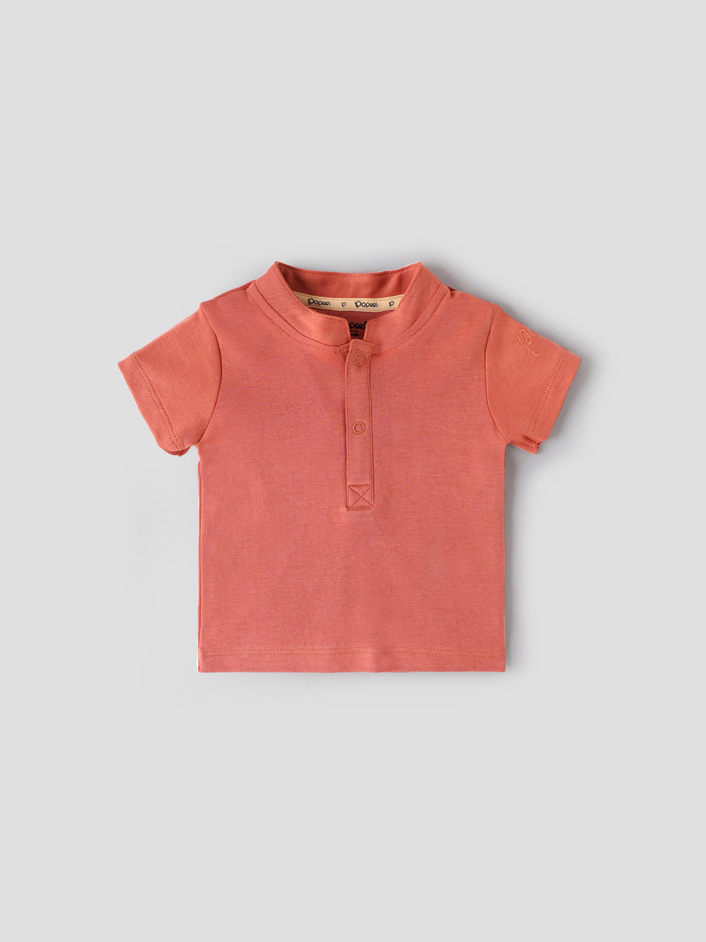 Popees Baby Boys Dungaree Set with Short Sleeve T-Shirt| 3–24 Months