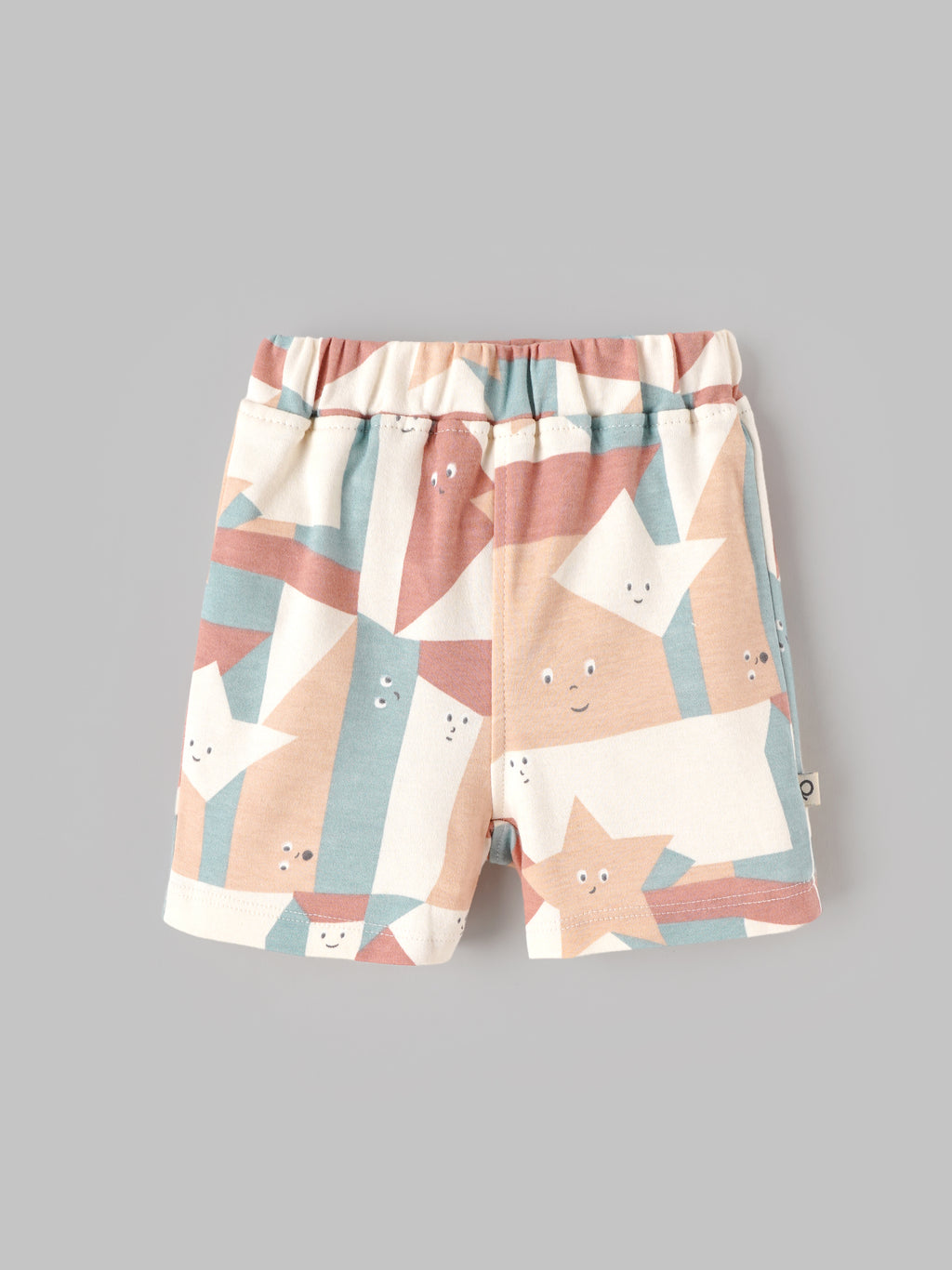 Popees Baby Printed Cotton Shorts for Babies | Multicolour Geometric & Star Print Elastic Waist Shorts |3-36 Months