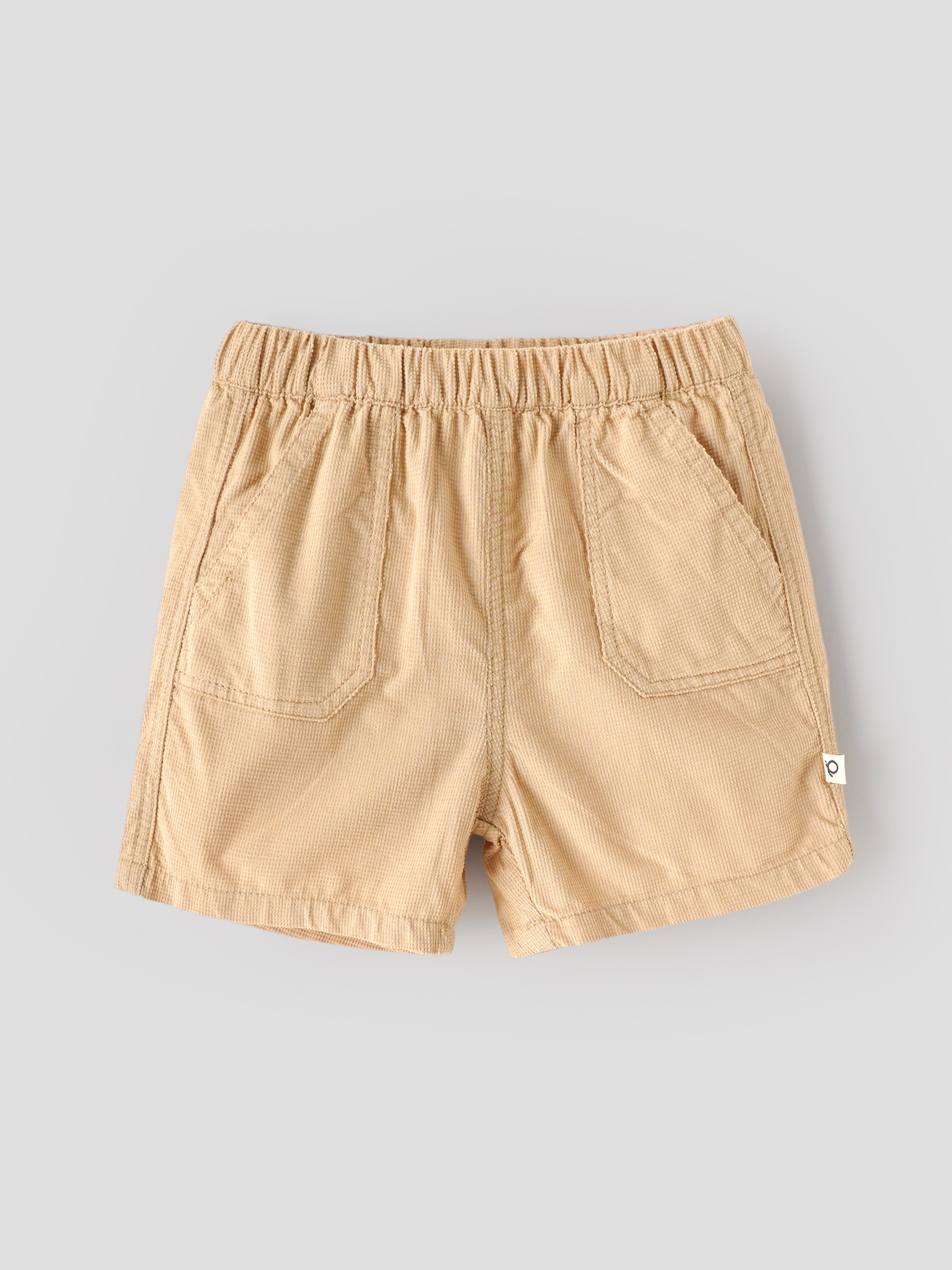 Popees Baby Boys Soft & Comfortable Casual Shorts with Elasticated Waist | Stylish Everyday Shorts for Boys | Beige(3-24 Months)