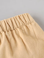 Popees Baby Boys Soft & Comfortable Casual Shorts with Elasticated Waist | Stylish Everyday Shorts for Boys | Beige(3-24 Months)