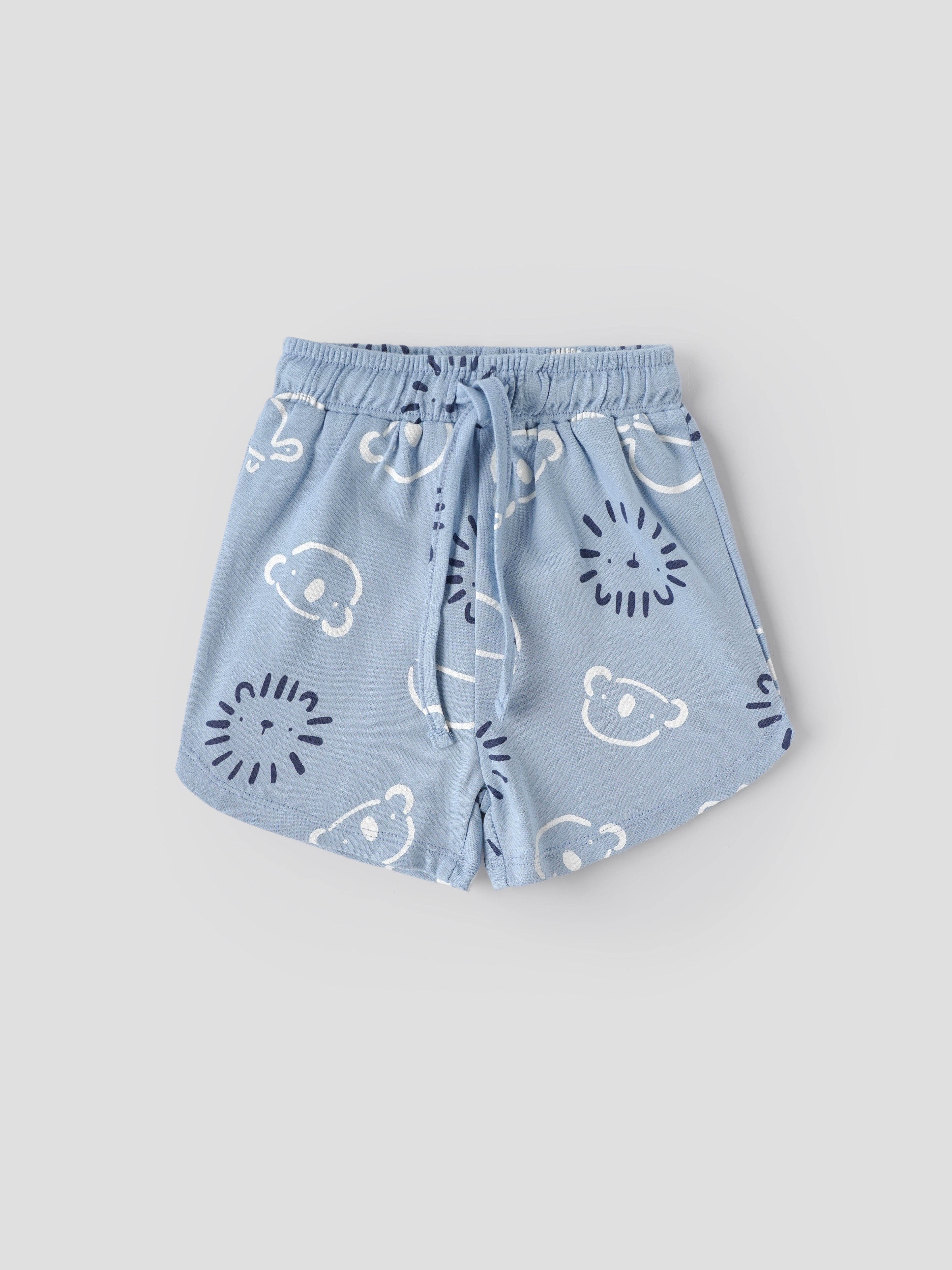 Popees Baby Boys Animal Print T-Shirt & Shorts Set |Cotton Summer Outfit (3M–24M)