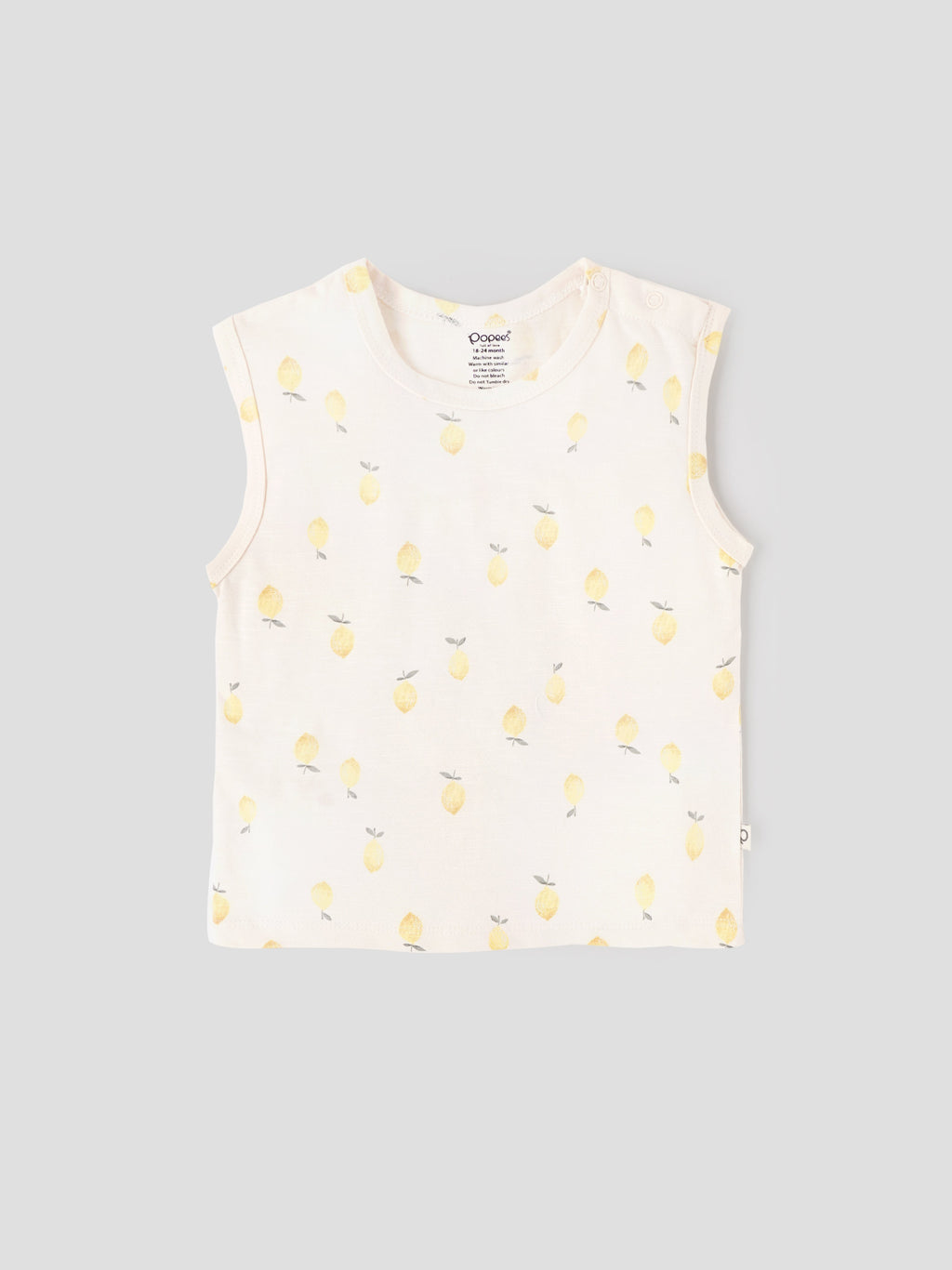 Popees Baby Boys Cotton Sleeveless Top & Shorts Set| Cream| 3-36 Months