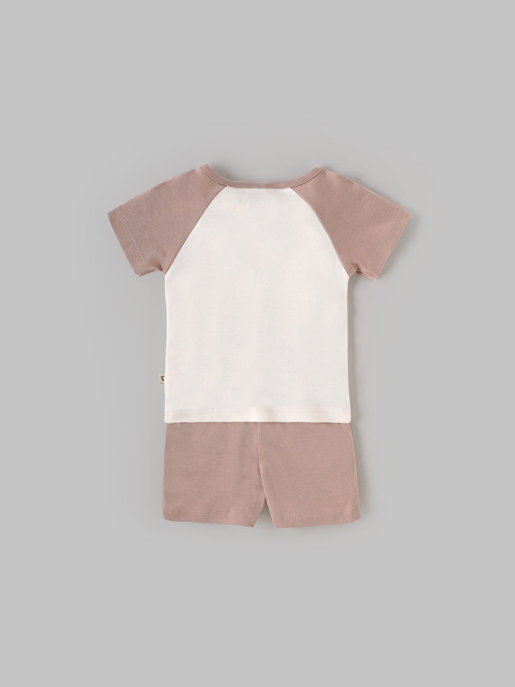 Popees Boys Half-Sleeve Shoulder Open Co-ord Set (3-24 Months) Made of Organic Bamboo Cotton Fabric