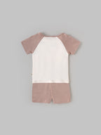 Popees Boys Half-Sleeve Shoulder Open Co-ord Set (3-24 Months) Made of Organic Bamboo Cotton Fabric