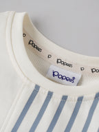 Popees Baby Boys Snow White Co-Ord Set | Striped Top & Jogger Pant | 3-24 Months