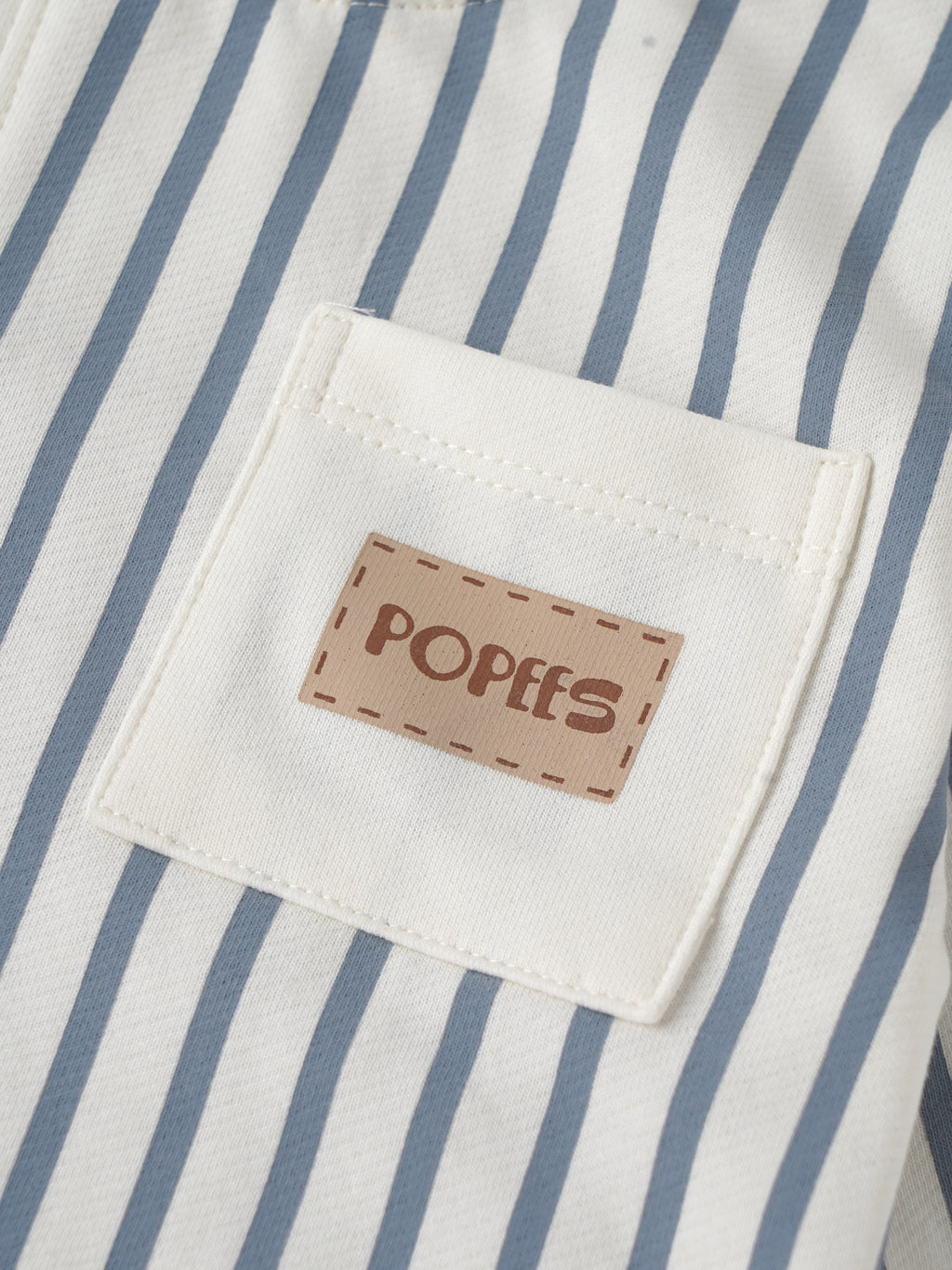 Popees Baby Boys Snow White Co-Ord Set | Striped Top & Jogger Pant | 3-24 Months