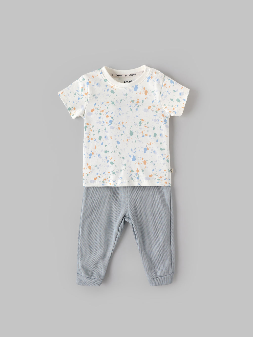 Popees Baby Boys Cotton T-Shirt and Pant Set | Printed Half Sleeve Tee with Jogger Pants |  3-24 Months