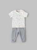 Popees Baby Boys Cotton T-Shirt and Pant Set | Printed Half Sleeve Tee with Jogger Pants |  3-24 Months