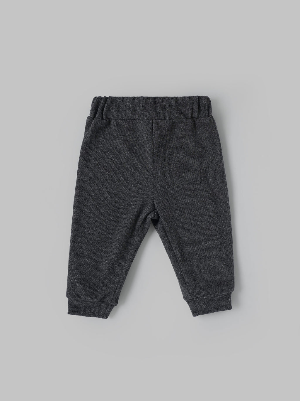 Popees Baby Boys Grey Full Sleeve T-Shirt & Dark Grey Jogger Pants Set with Shoulder Snap Closure| 3–24 Months