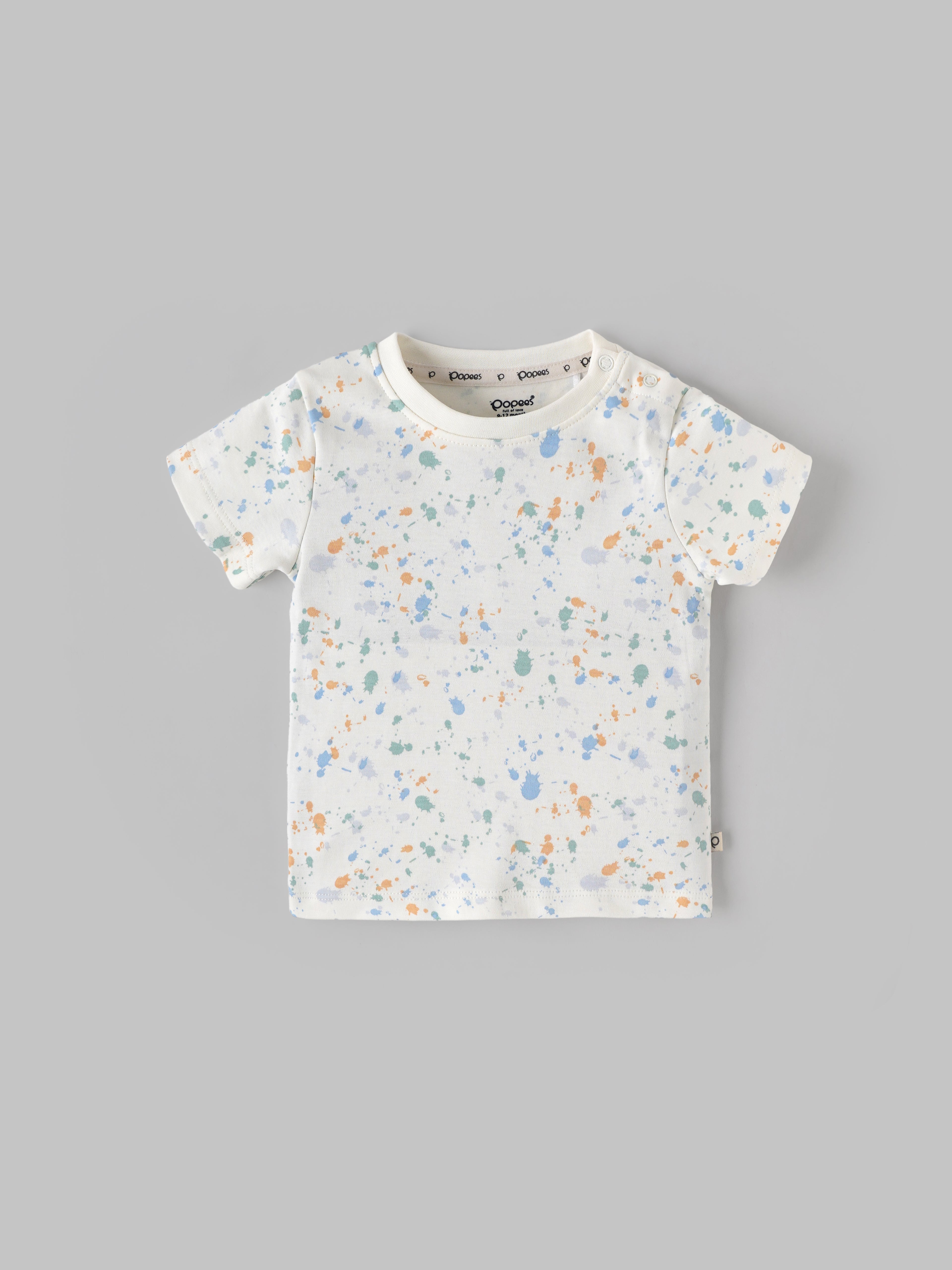 Popees Baby Boys Cotton T-Shirt and Pant Set | Printed Half Sleeve Tee with Jogger Pants |  3-24 Months