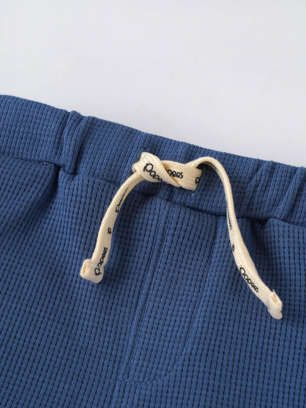 Popees Baby Boys Off-White T-shirt and Blue Shorts Set| 3-24 Months