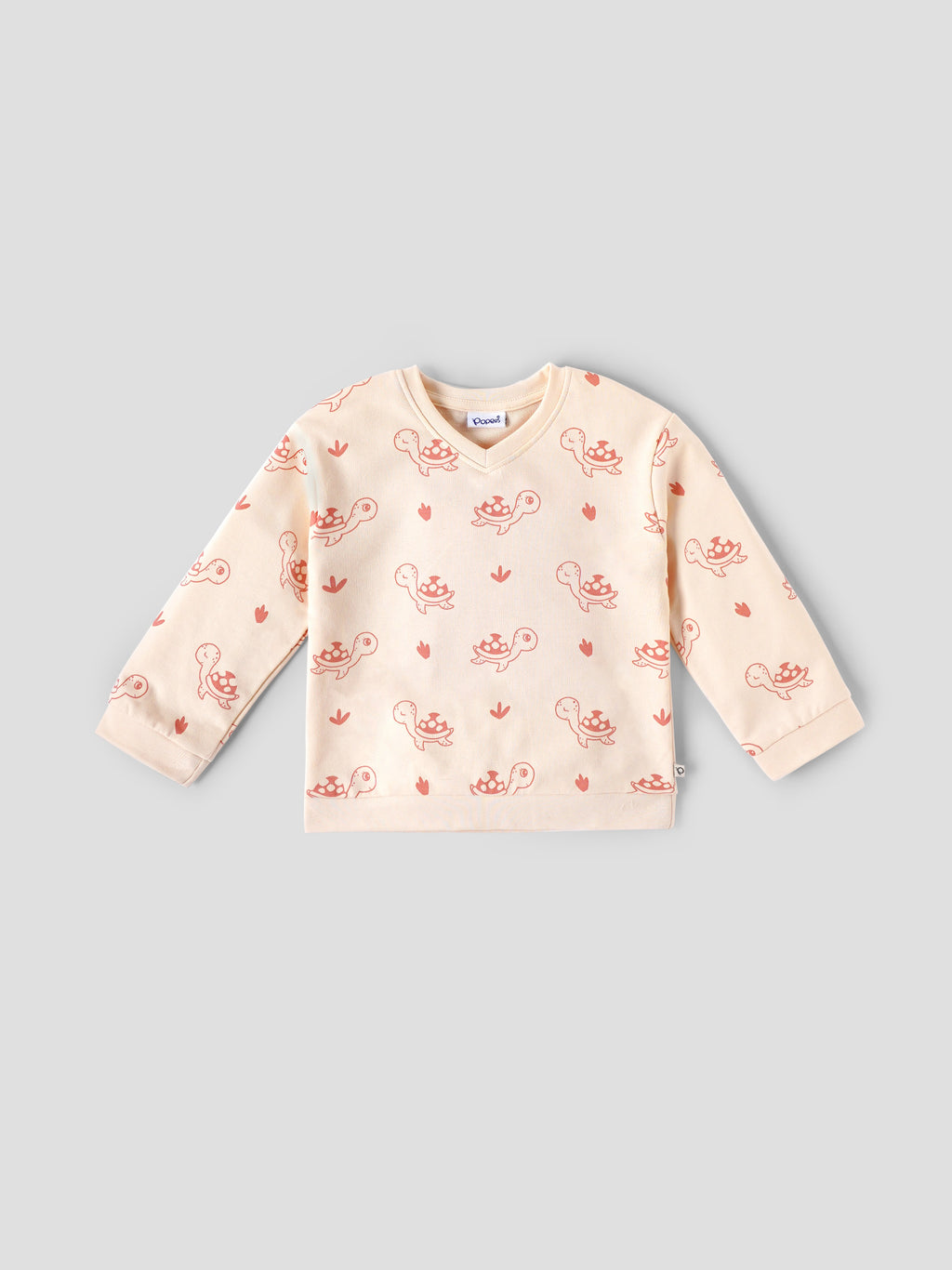 Popees Baby Boys Full Sleeve T-Shirt and Pant Set| Peach| 3-36 Months