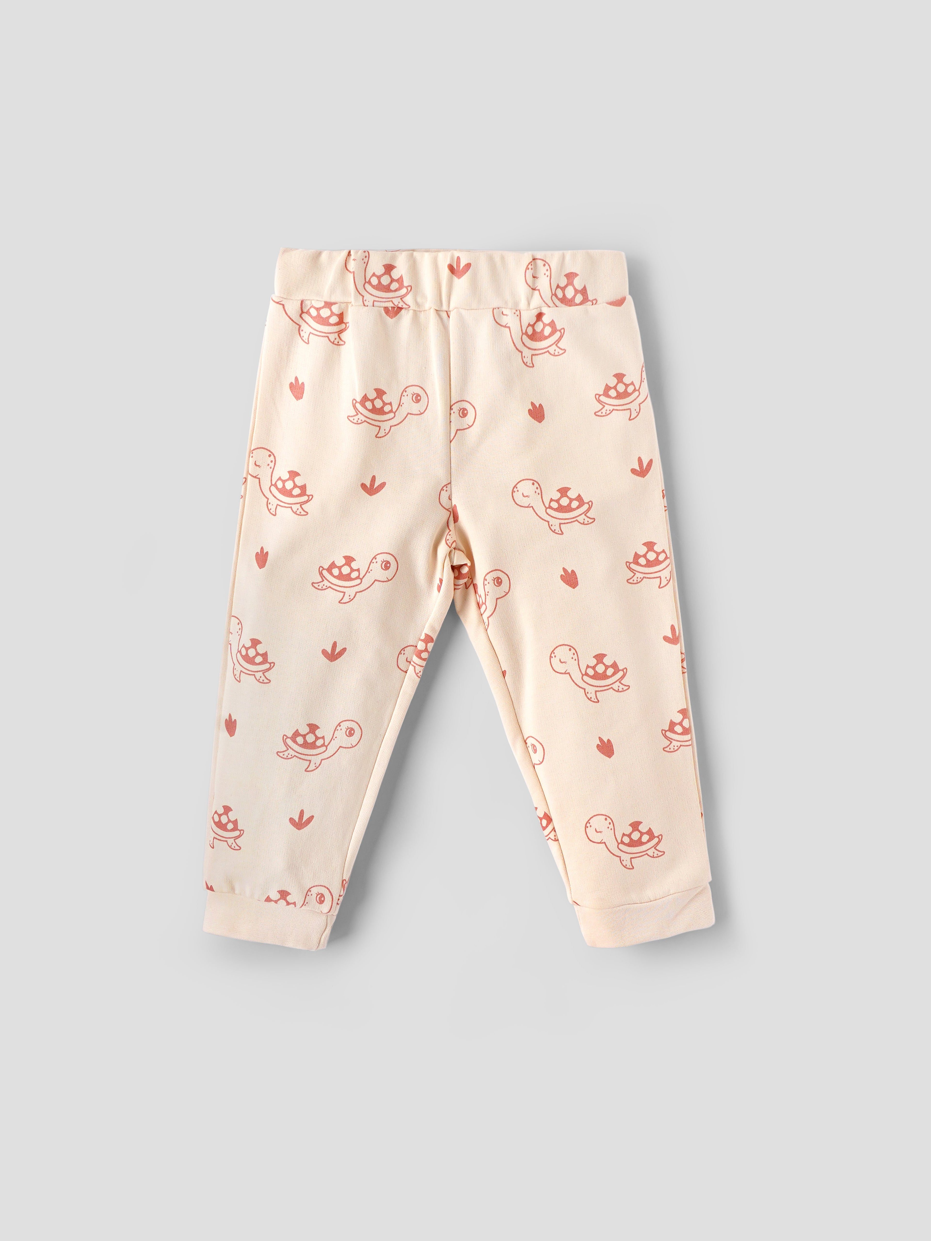 Popees Baby Boys Full Sleeve T-Shirt and Pant Set| Peach| 3-36 Months