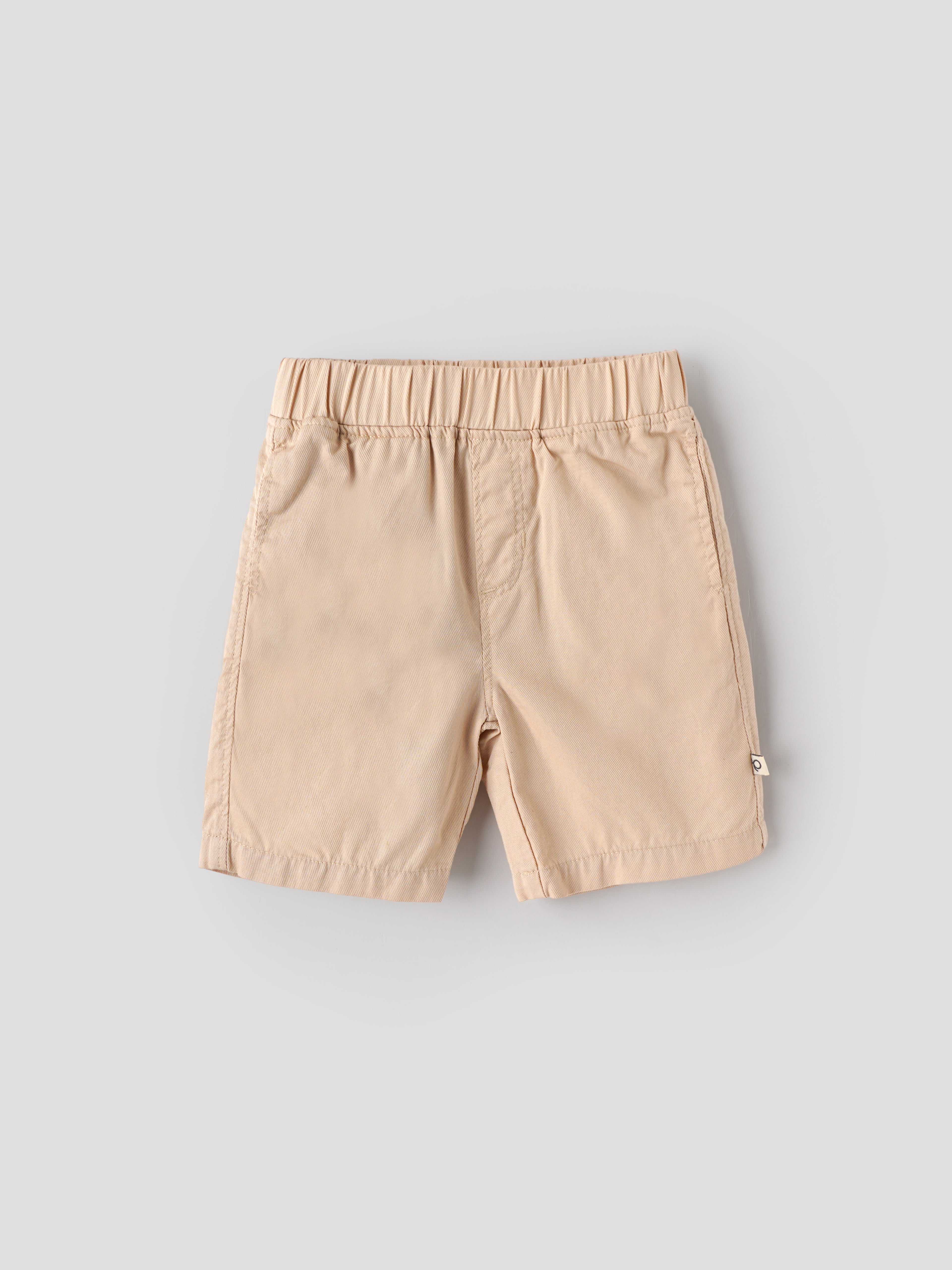 Popees Baby Boys Printed T-Shirt with Shorts Set| Coral & Beige| 3-36 Months