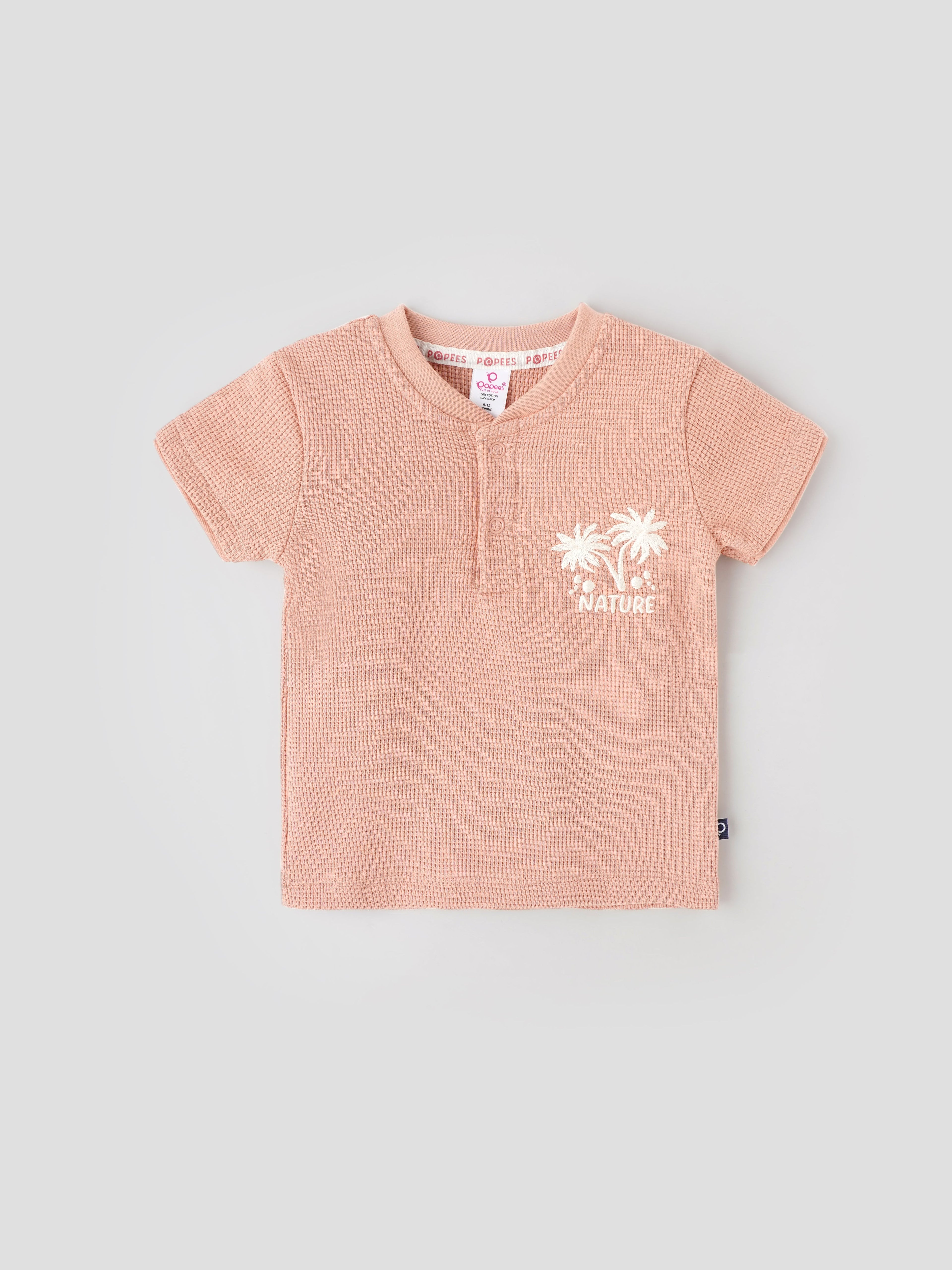Popees Lightweight & Breathable Soft Cotton Nature Palm Tree Print T-Shirt (3-36 Months) for Boys