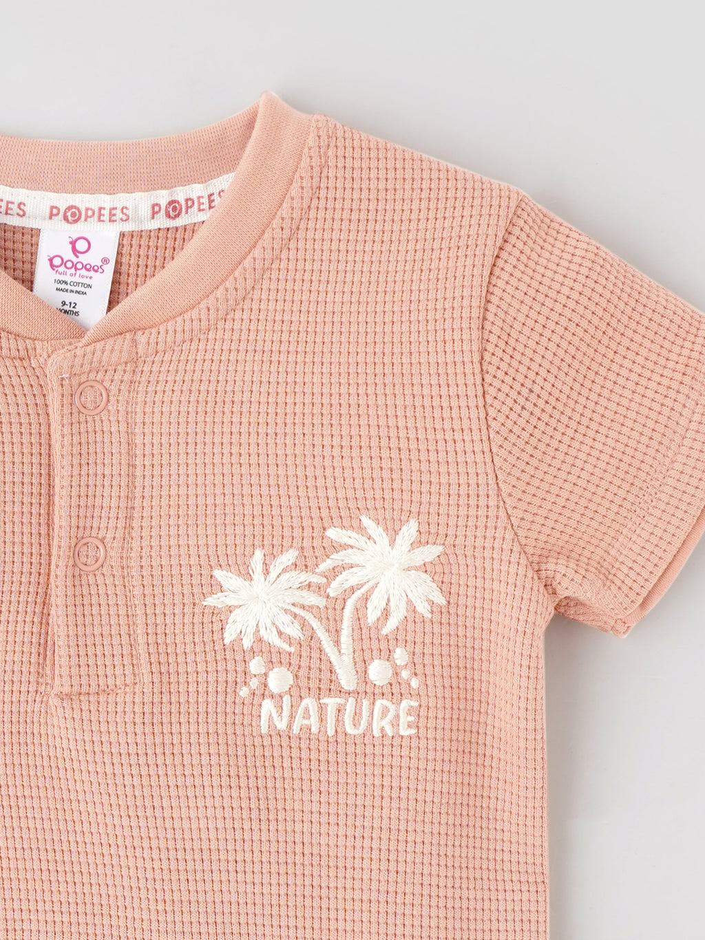 Popees Lightweight & Breathable Soft Cotton Nature Palm Tree Print T-Shirt (3-36 Months) for Boys