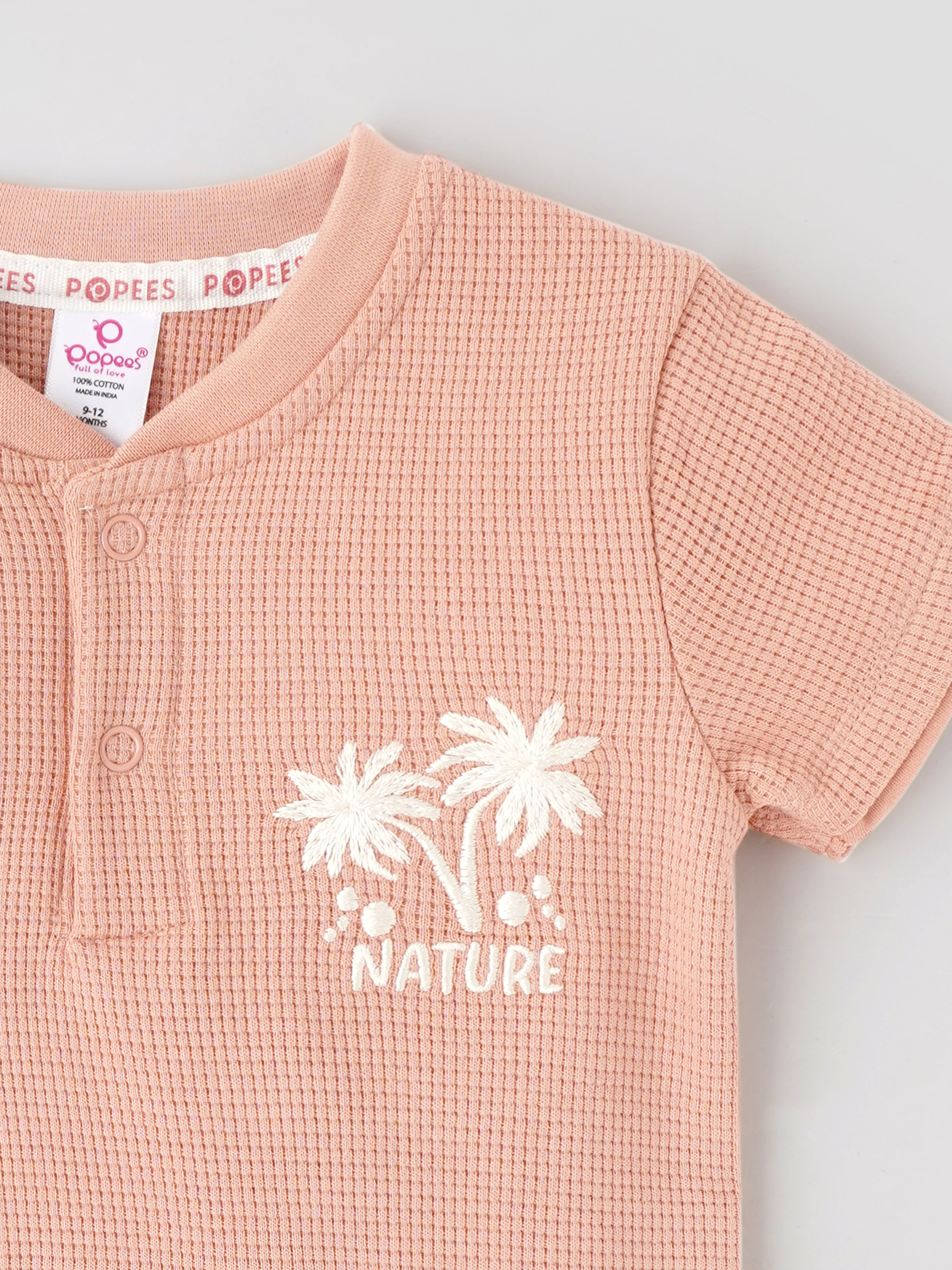 Popees Lightweight & Breathable Soft Cotton Nature Palm Tree Print T-Shirt (3-36 Months) for Boys