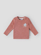 Popees Baby Boys Full Sleeve T-Shirt | Cameo Brown | 3-24 Months