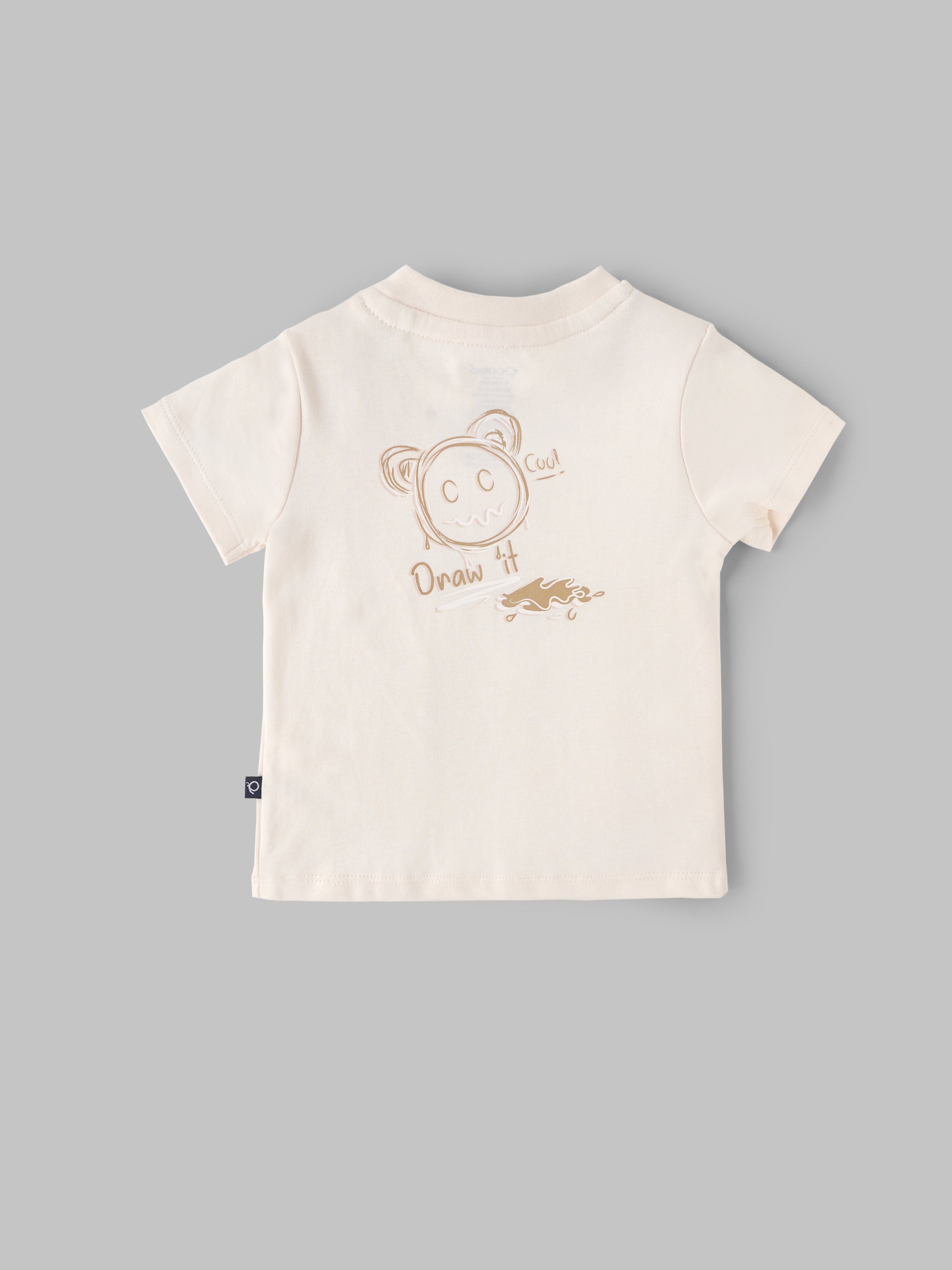 Popees Baby Boys Printed Cotton T-Shirt with Snap Closure (3 Months to 24 Months)