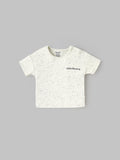 Popees Everyday Wear Baby T-Shirt – Stylish Speckle Print Half Sleeve Tee with Side Buttons(3-24Months)for Baby Boys