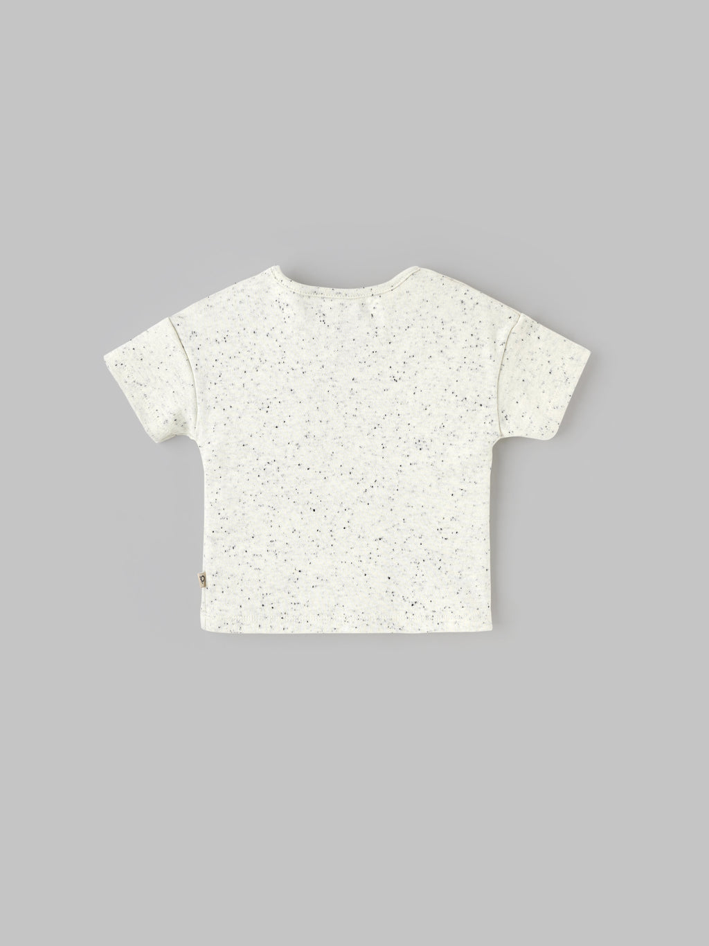 Popees Everyday Wear Baby T-Shirt – Stylish Speckle Print Half Sleeve Tee with Side Buttons(3-24Months)for Baby Boys