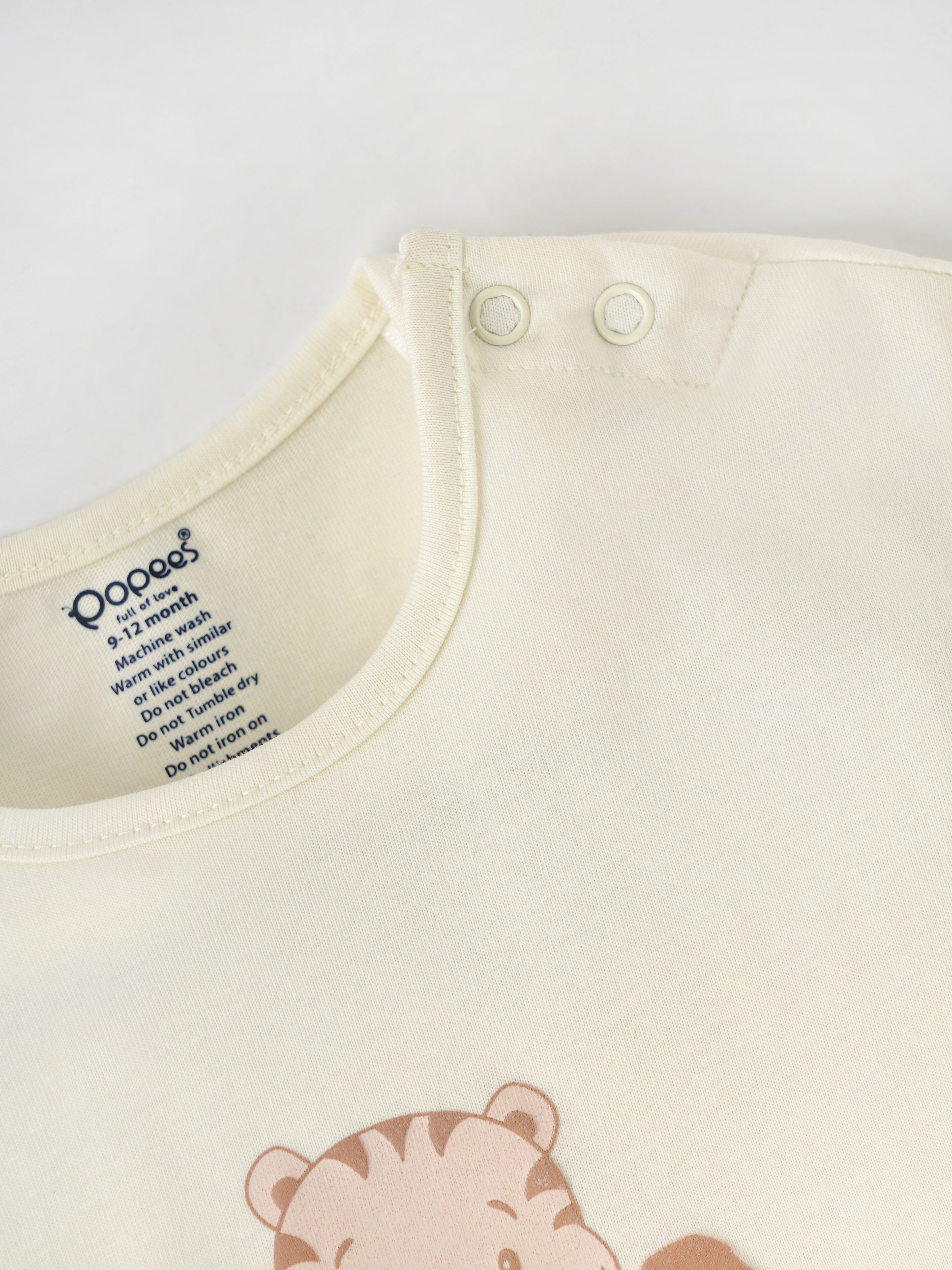 Popees Soft & Stylish Cotton Chest Printed T-Shirt(3–18 Months)for Baby Boys