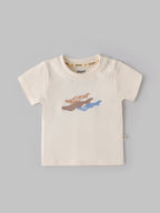 Popees Baby Boy Cotton Graphic T-Shirt “Let’s Go” Soft Breathable Tee (3M–36M)