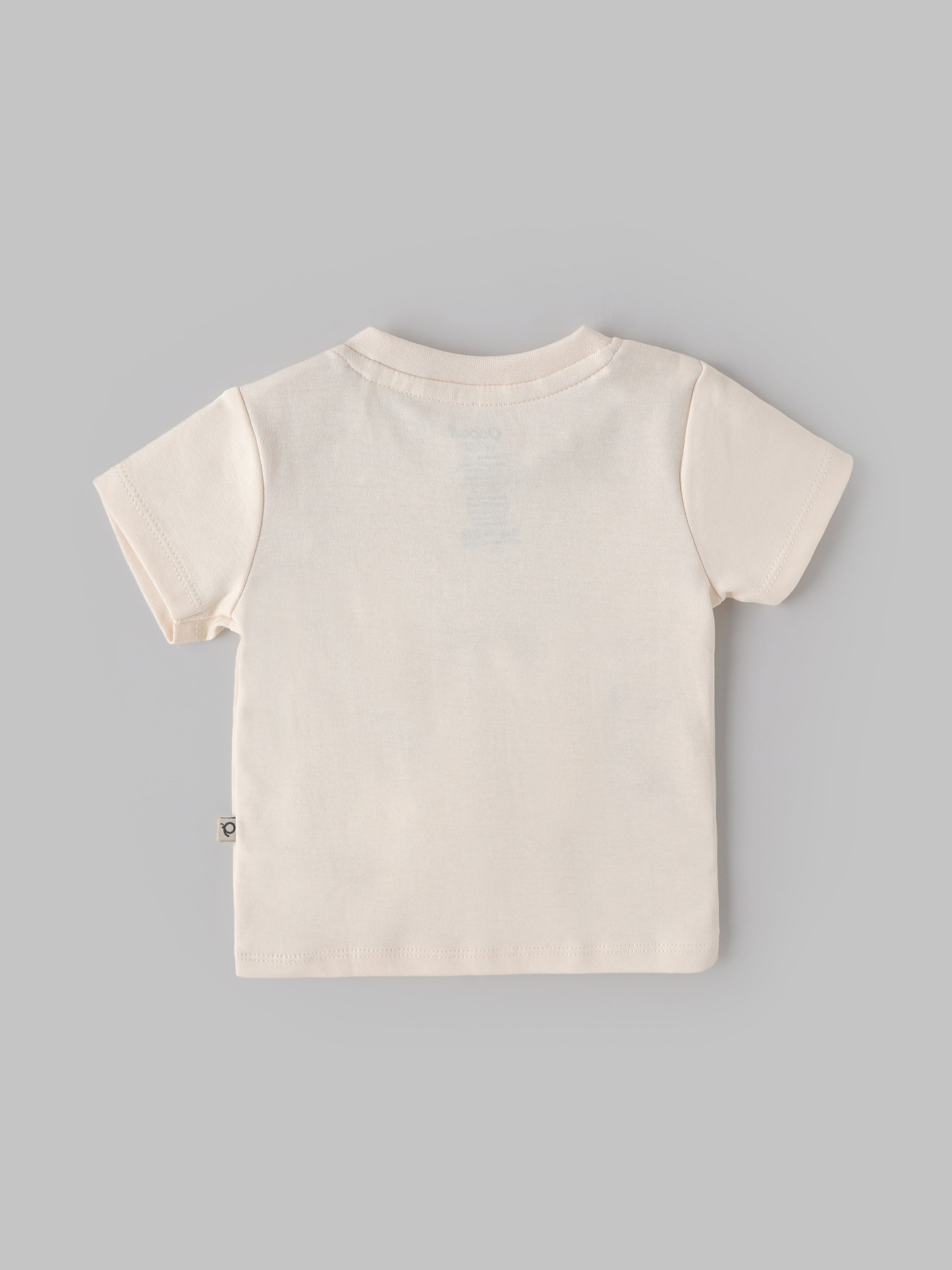 Popees Baby Boy Cotton Graphic T-Shirt “Let’s Go” Soft Breathable Tee (3M–36M)