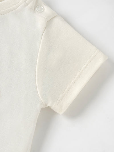 Popees Comfortable & Stylish Chest Printed Boys T-Shirt (3-36 Months) Made of Organic Bamboo Cotton Fabric