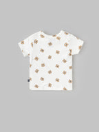 Popees Soft & Stylish Cotton T-Shirt with All-Over Bear Print(3–24 Months)for Baby Boys