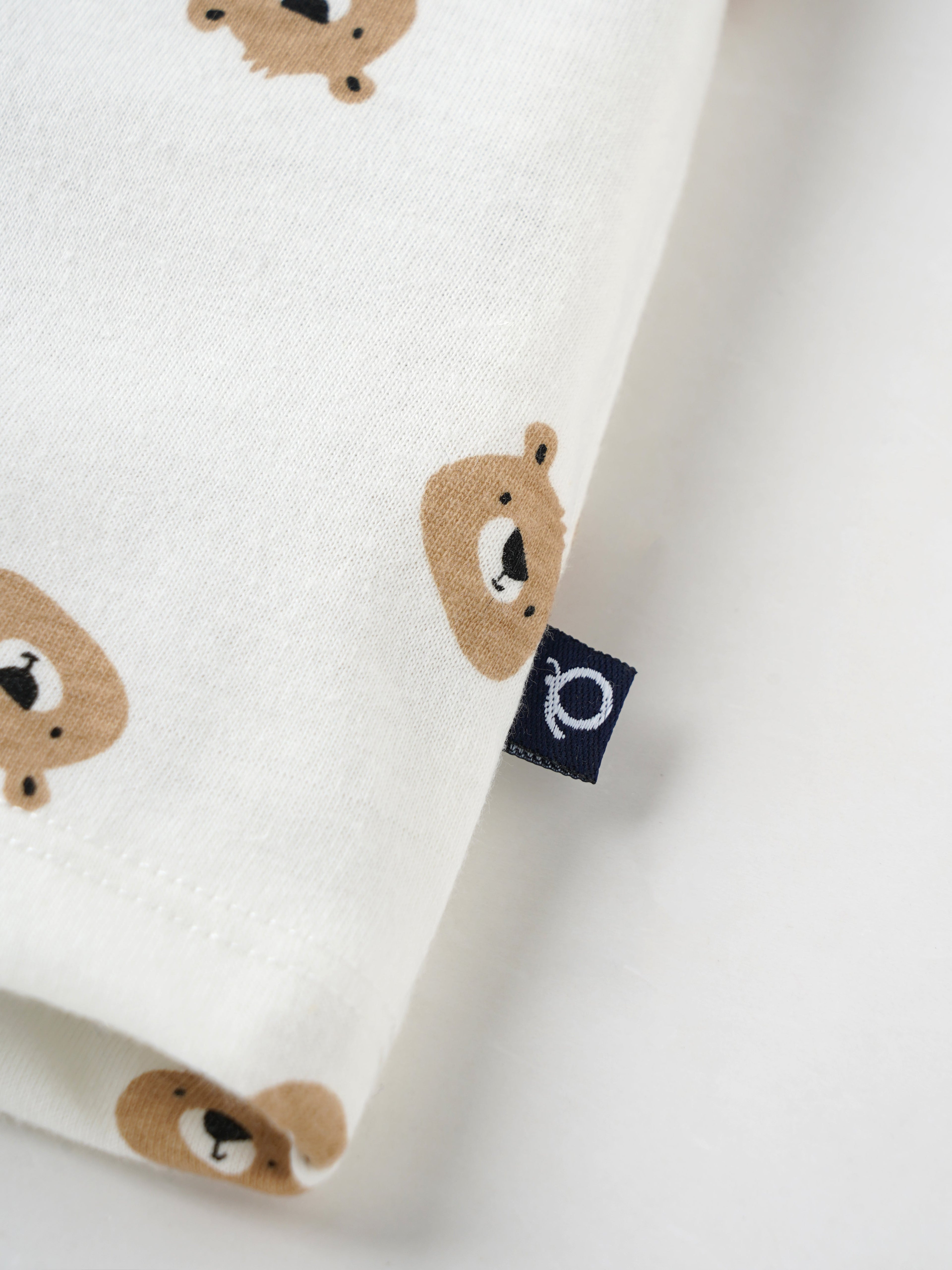 Popees Soft & Stylish Cotton T-Shirt with All-Over Bear Print(3–24 Months)for Baby Boys