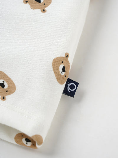 Popees Soft & Stylish Cotton T-Shirt with All-Over Bear Print(3–24 Months)for Baby Boys