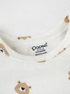 Popees Soft & Stylish Cotton T-Shirt with All-Over Bear Print(3–24 Months)for Baby Boys