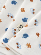 Popees Baby Boys Bamboo Cotton Printed T-Shirt | Soft & Breathable Full Sleeve Round Neck Tee | White Everyday Wear Top (3–24 Months)