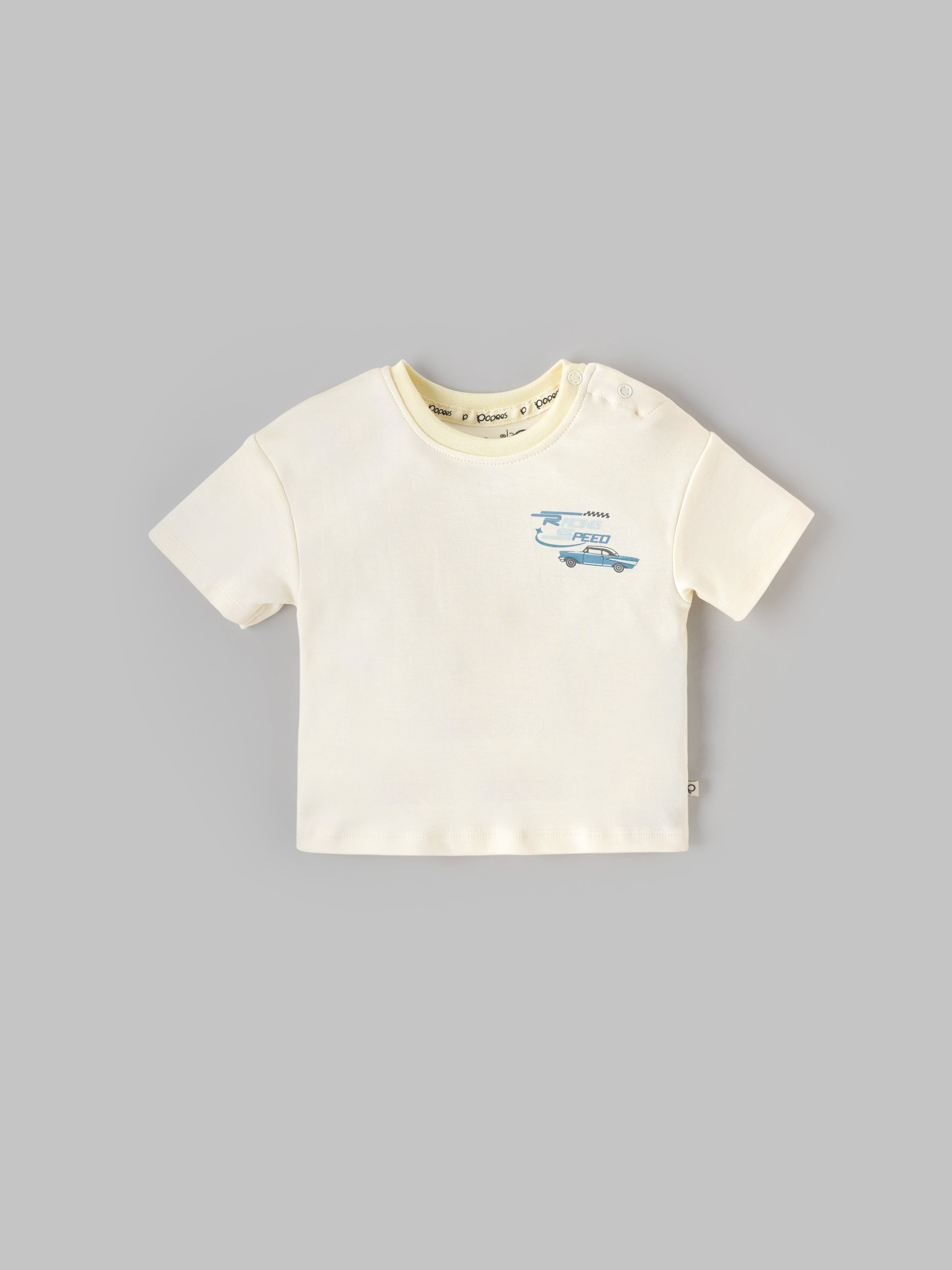 Popees Comfortable & Stylish Chest Printed Tshirt (3-36 Months) for Baby Boys