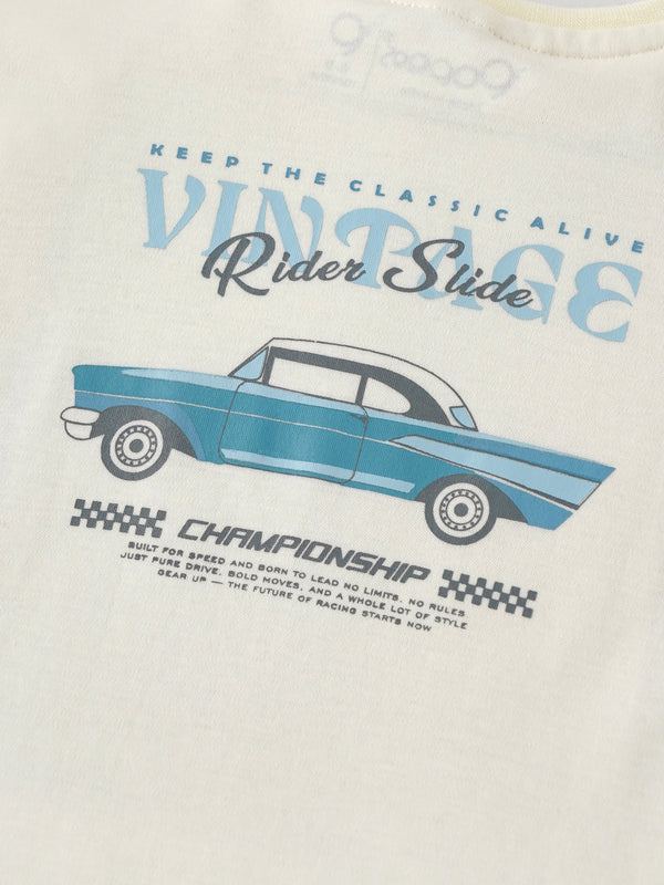 Popees Comfortable & Stylish Chest Printed Tshirt (3-36 Months) for Baby Boys