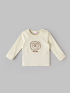 Popees Baby Boys Full Sleeve T-Shirt | Pristine Wild One Embroidery | 3-24 Months