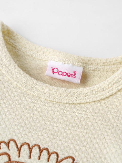Popees Baby Boys Full Sleeve T-Shirt | Pristine Wild One Embroidery | 3-24 Months