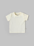 Popees Baby Boys Rib Knit Cotton T-Shirt with Snap Button| 3–36 Months
