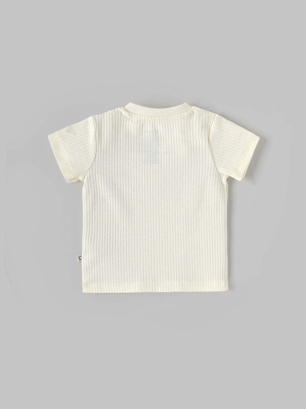 Popees Baby Boys Rib Knit Cotton T-Shirt with Snap Button| 3–36 Months