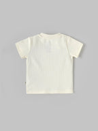 Popees Baby Boys Rib Knit Cotton T-Shirt with Snap Button| 3–36 Months