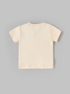 Popees Baby Boys Printed Half Sleeve T Shirt with Shoulder Snap Button Soft Cotton Casual Wear| 3M to 36M