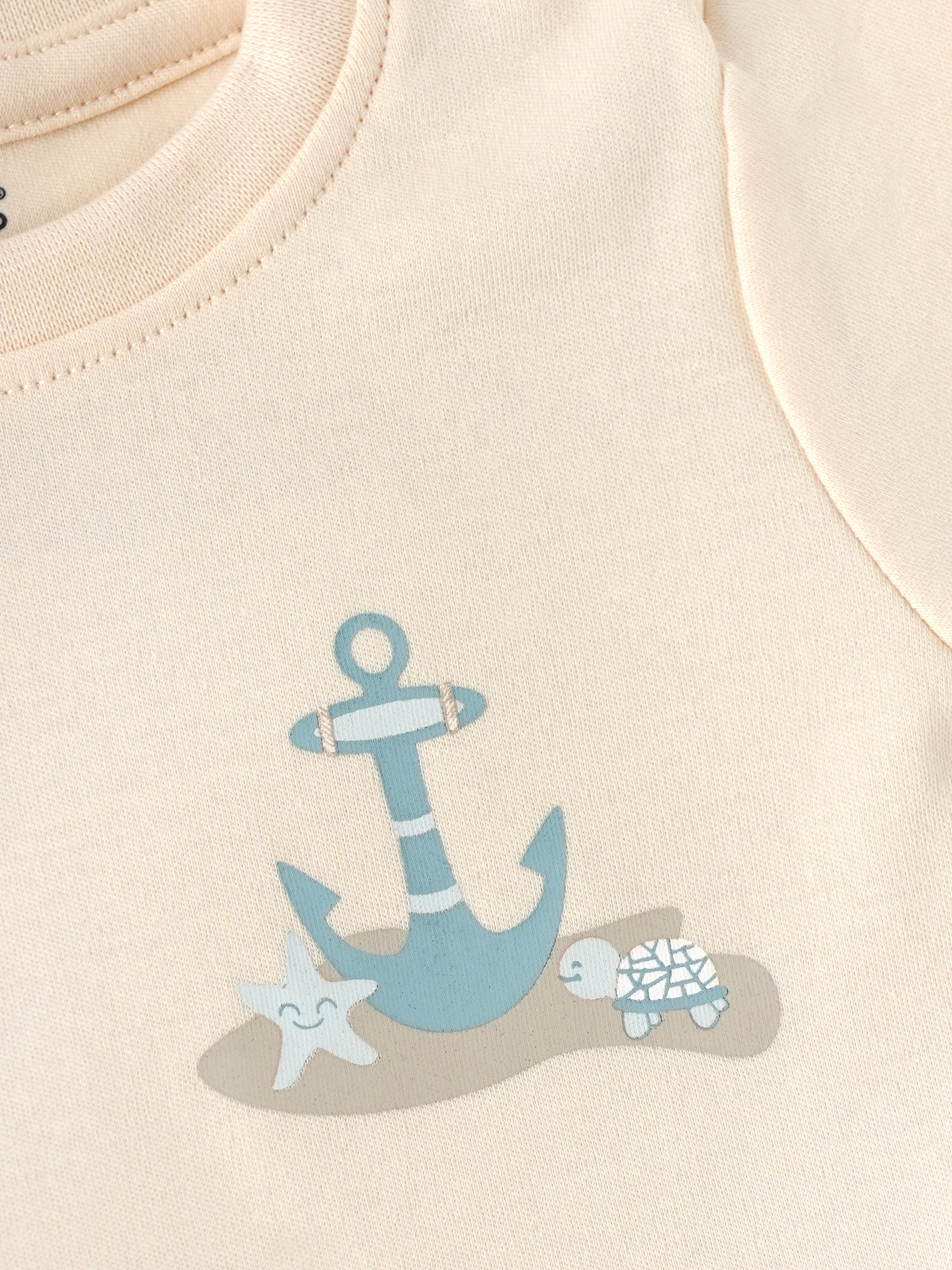 Popees Baby Boys Printed Half Sleeve T Shirt with Shoulder Snap Button Soft Cotton Casual Wear| 3M to 36M