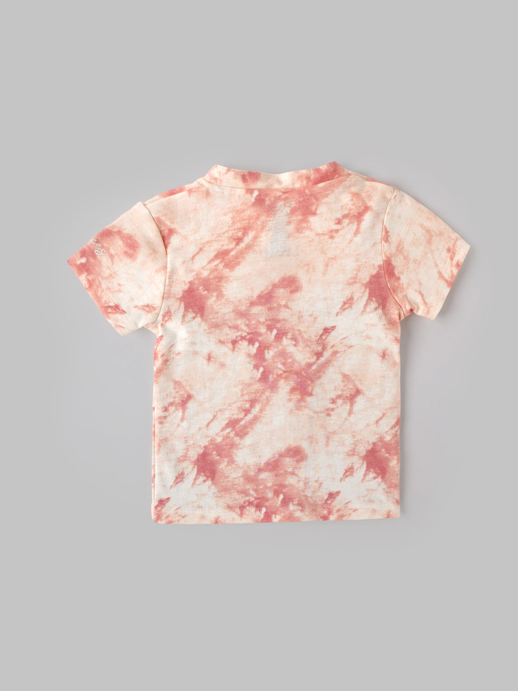 Popees Baby Boys Tie-Dye Cotton T-Shirt with Front Snap Buttons| 3–24 Months