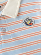 Popees Baby Boys Full Sleeve Cotton Polo T-Shirt| Blue & Orange| 3-36 Months