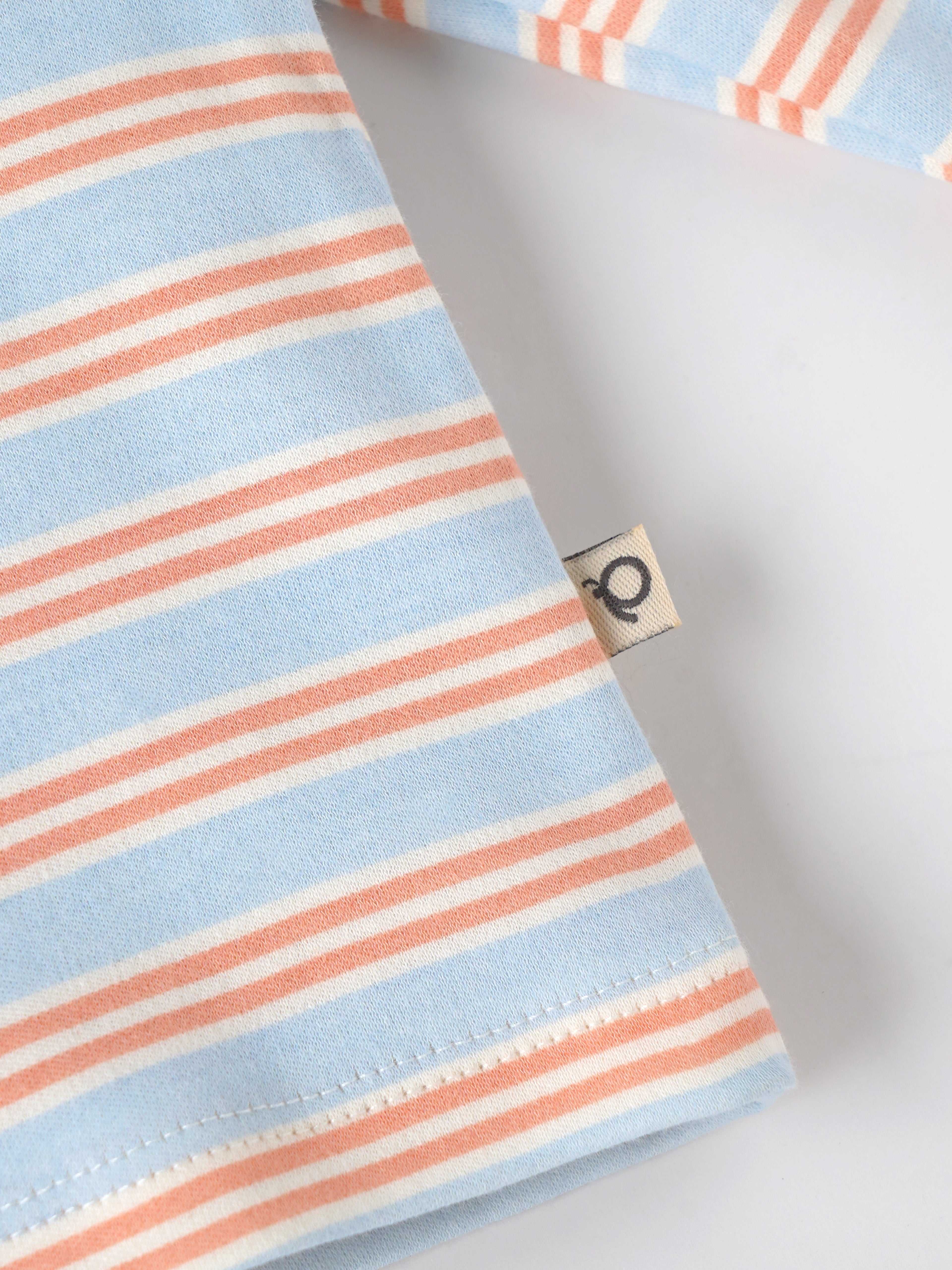 Popees Baby Boys Full Sleeve Cotton Polo T-Shirt| Blue & Orange| 3-36 Months