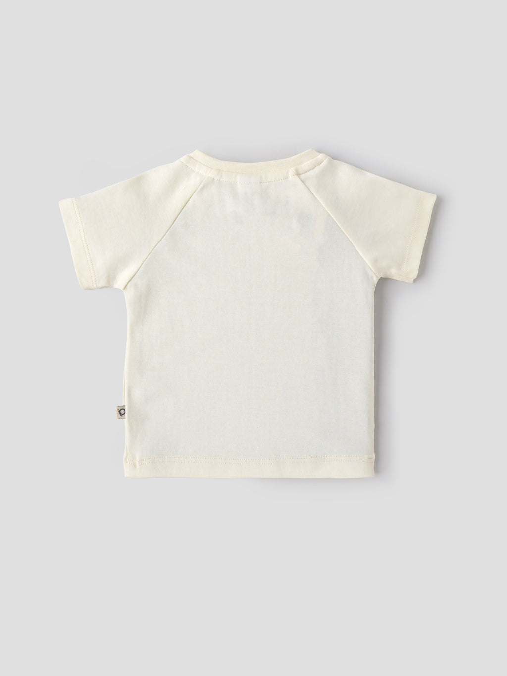 Popees Baby Boys Short Sleeve Off-White T-Shirt| 3-36 Months