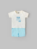 Popees Stylish Lightweight Summer Wear Printed T-Shirt and Shorts Set(3–24 Months)for Baby Boys