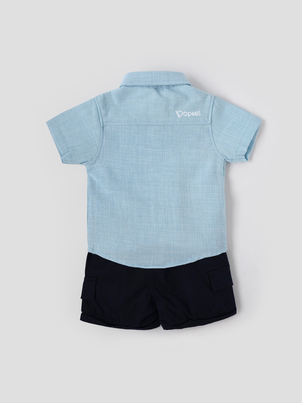 Popees Baby Boys Shirt & Cargo Shorts Set| 3 Months – 18 Months