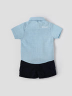 Popees Baby Boys Shirt & Cargo Shorts Set| 3 Months – 18 Months